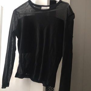 Black mesh top!